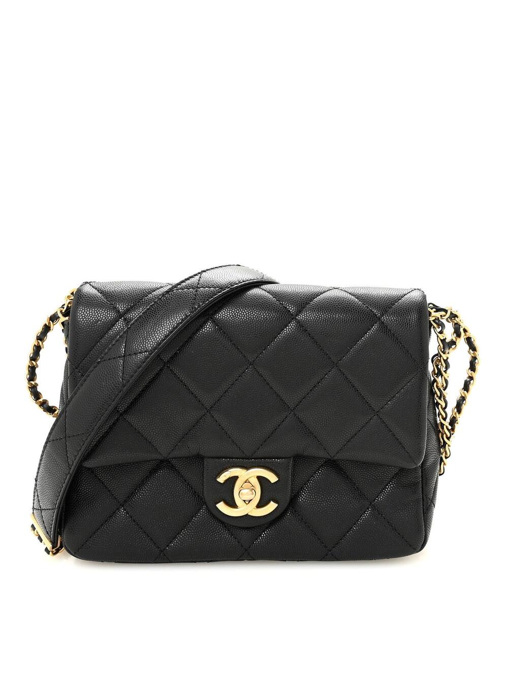 Chanel Shiny Caviar Quilted Mini Chain #337494C45B